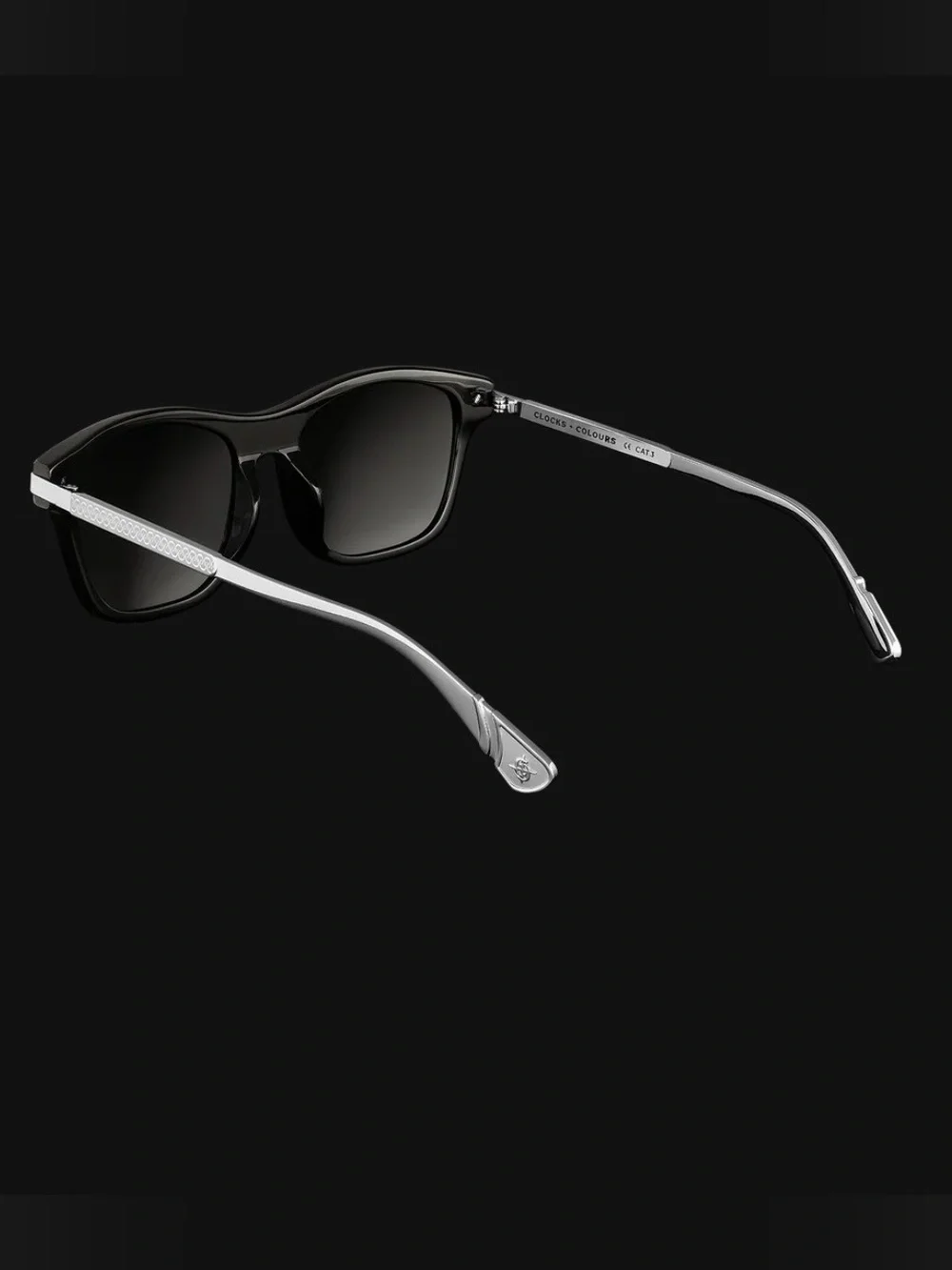 Clocks + Colours CRUISER X BLACK Stainless Steel Sunglasses and Case